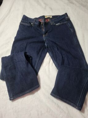 Carhartt 14 tall Lined Womens Dark Blue Denim Jeans - Western And Workwear